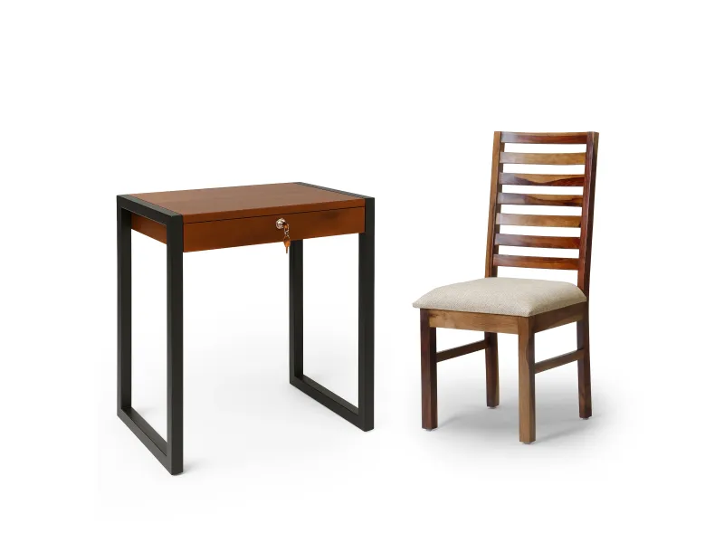 Crest Study Table with Wooden Chair